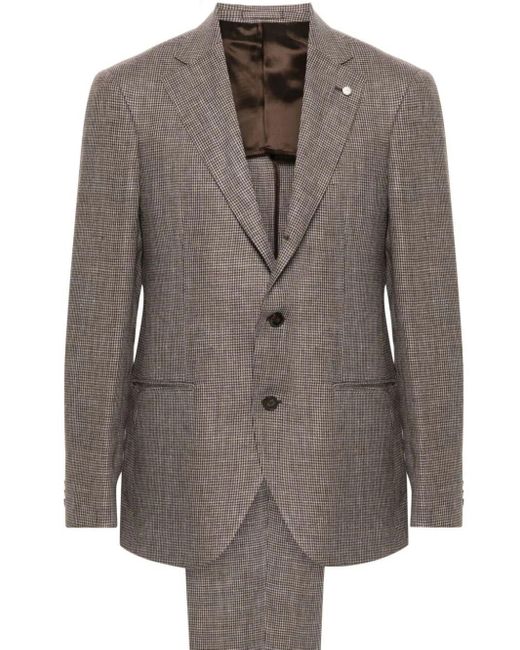 Luigi Bianchi Brown Suit for men