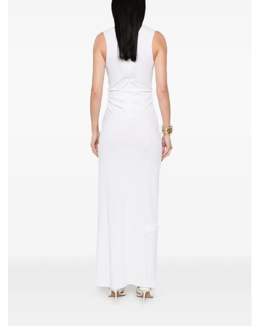 Sportmax White Jersey Dress