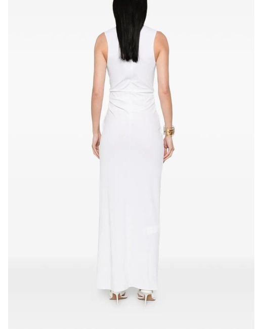 Sportmax White Jersey Dress