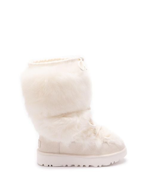 Ugg White 'Classic Tall Chalet' Boots