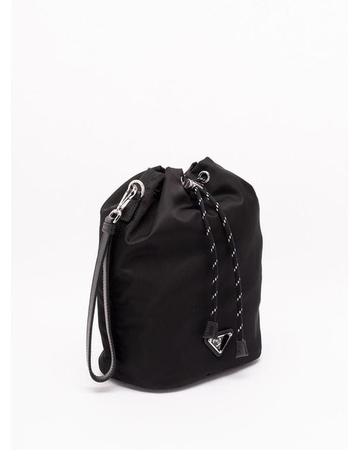Prada Black Speedrock' Pouch for men