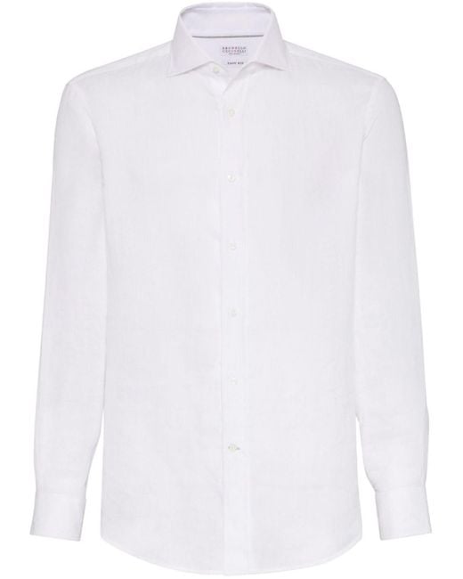 Brunello Cucinelli White Shirt for men