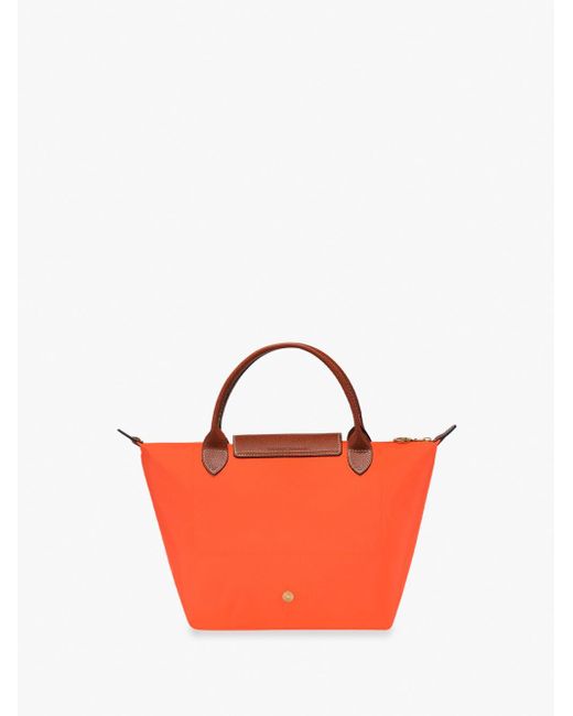 `Le Pliage Original` Small Top Handle Bag di Longchamp in Orange