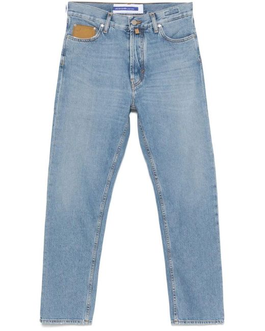 Jacob Cohen Blue 5-Pocket Straight Fit 'Sean' Jeans for men