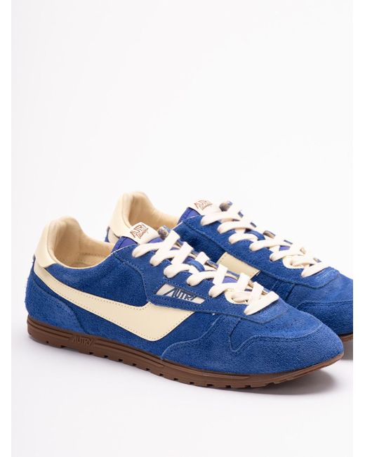 Autry Blue 'Windspin' Low-Top Sneakers for men