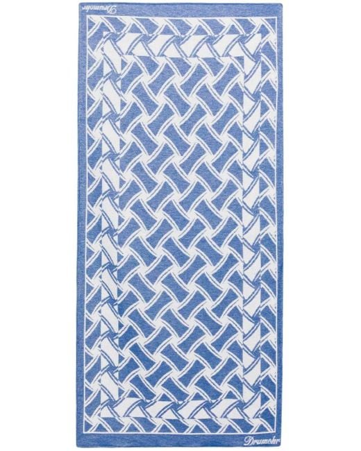 Drumohr Blue `` Beach Towel for men