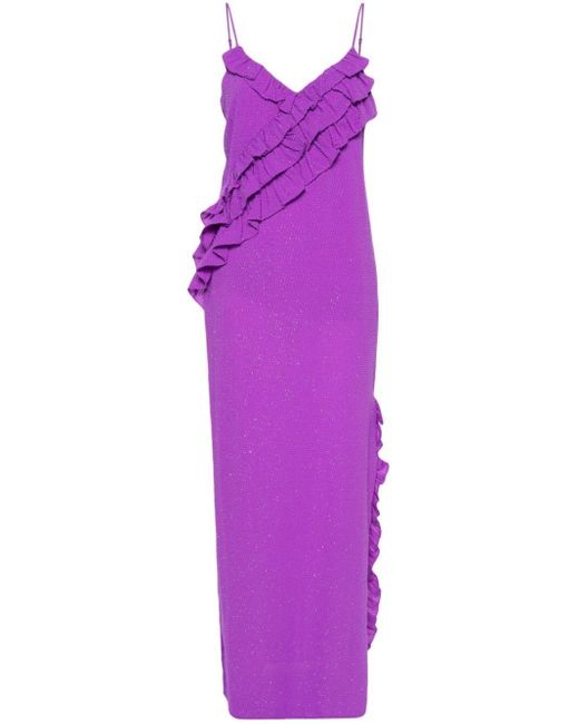 Twin Set Purple `Actitude` Long Dress