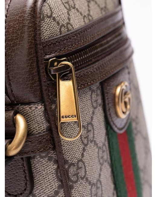 Gucci Brown `Ophidia Gg` Shoulder Bag for men