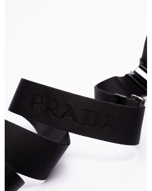 Prada Black `Re-Nylon` And Leather Travel Bag for men