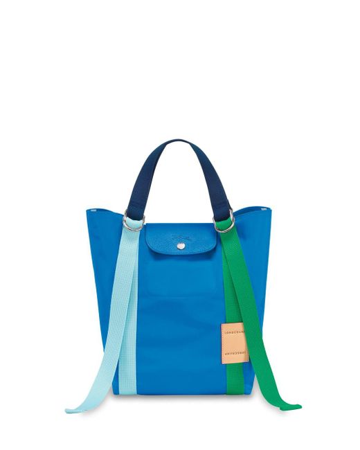 Longchamp `le Pliage Re-play` Large Tote in Blue | Lyst