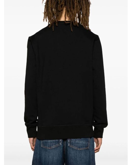 Alexander McQueen Black Graffiti Logo-print Cotton-jersey Sweatshirt X for men