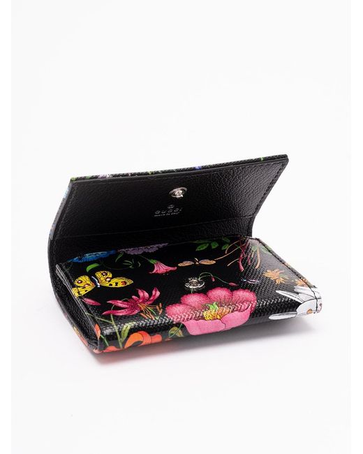 Gucci Blue 'Essence Flora' Wallet