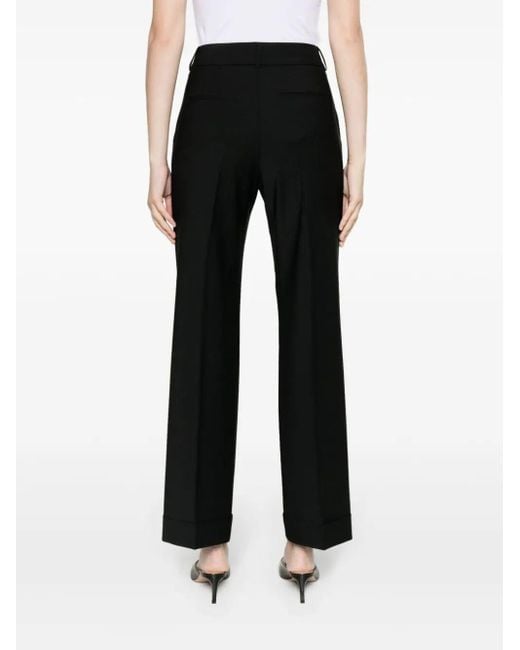 Peserico Black Patch-Detail Tailored Trousers