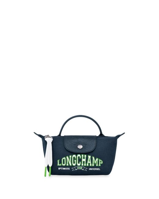 Longchamp Blue `le Pliage Université` Clutch Bag