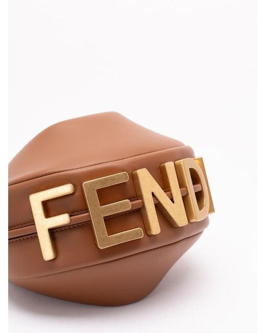 Fendi White 'Graphy' Mini Bag
