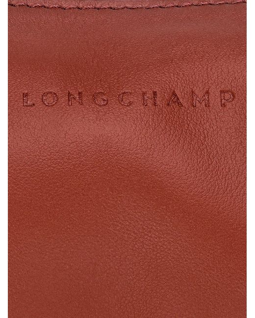 Longchamp Red 'Looong' Large Shoulder Bag
