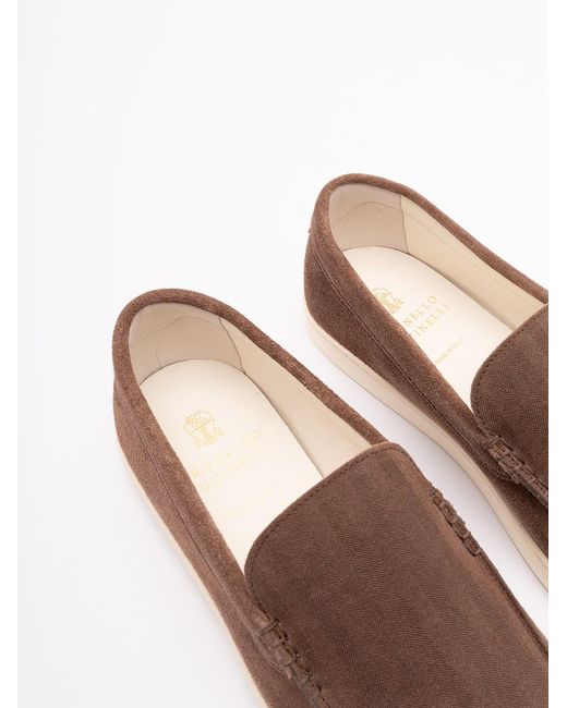 Brunello Cucinelli Brown Loafers for men