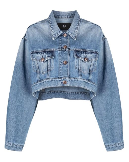3x1 `gina` Jacket in Blue | Lyst