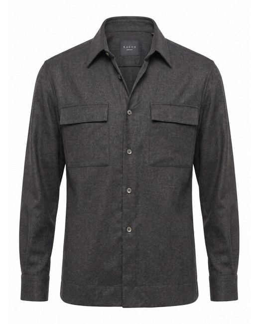Xacus Gray Overshirt for men