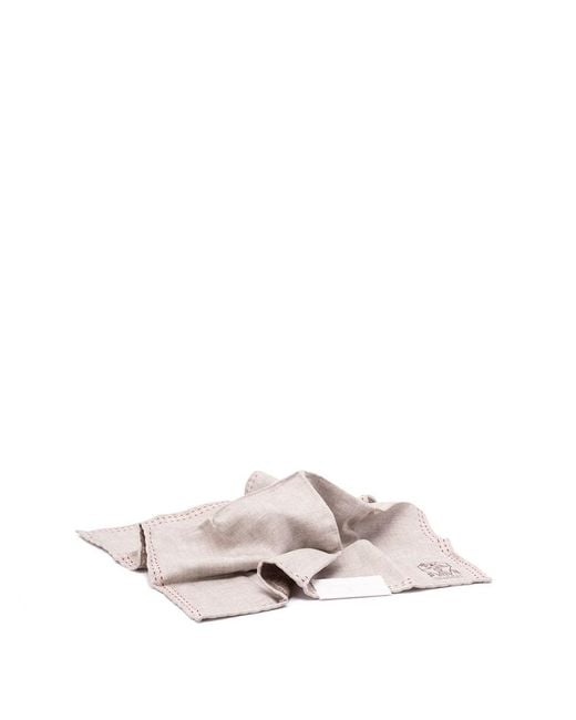 Brunello Cucinelli Multicolor Silk Pocket Square for men