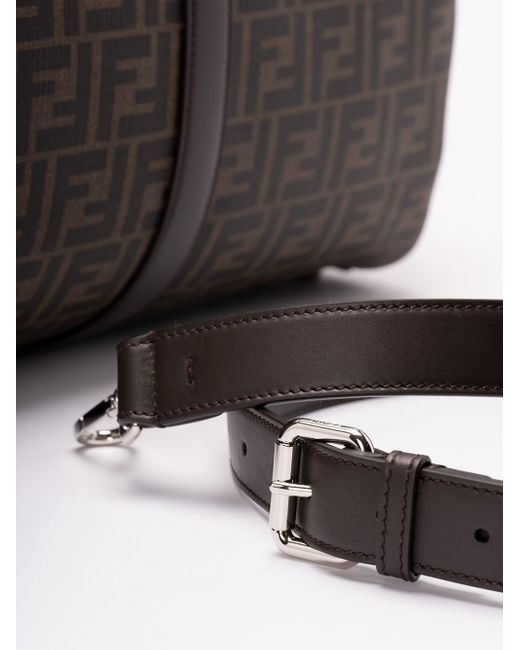 Fendi Brown Large 'Ff' Duffle Bag for men