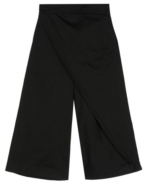 Pantaloni crop a portafoglio in cotone di Loewe in Black