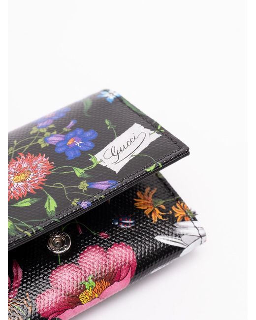 Gucci Blue 'Essence Flora' Wallet