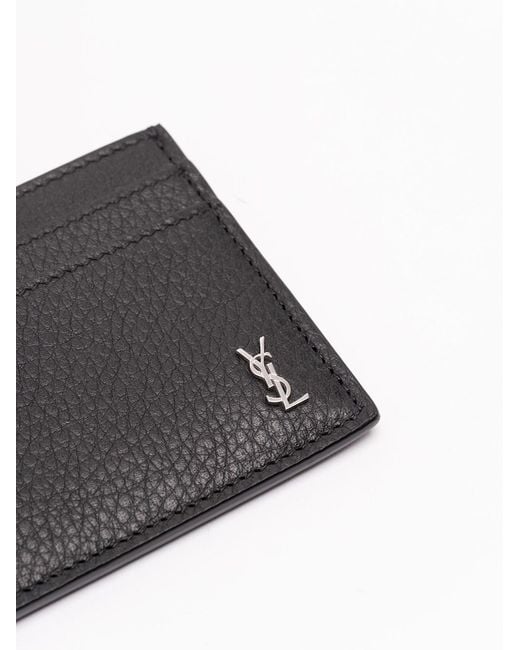 Saint Laurent White 'Tiny Cassandre' Wallet for men