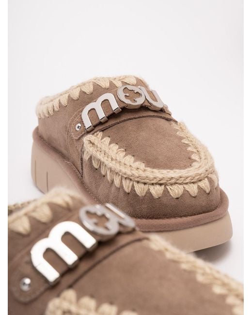 Mou Brown 'Bounce Clog Metal Logo'
