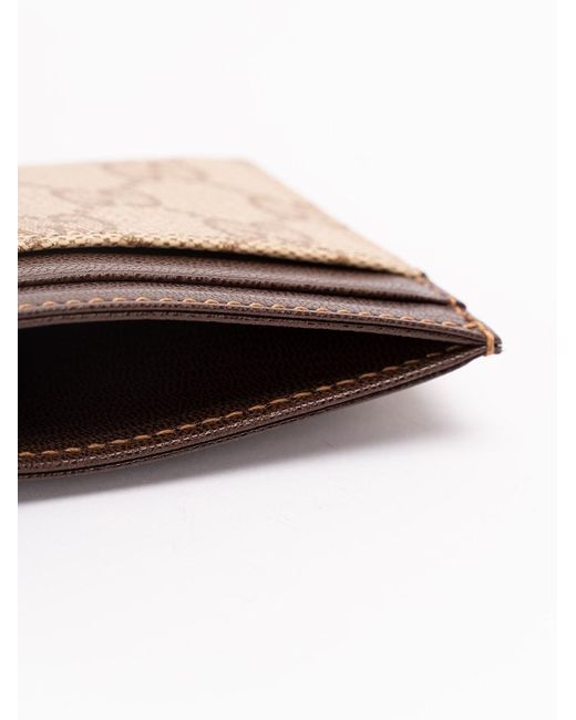 Gucci Natural 'Gg Core' Card Case for men