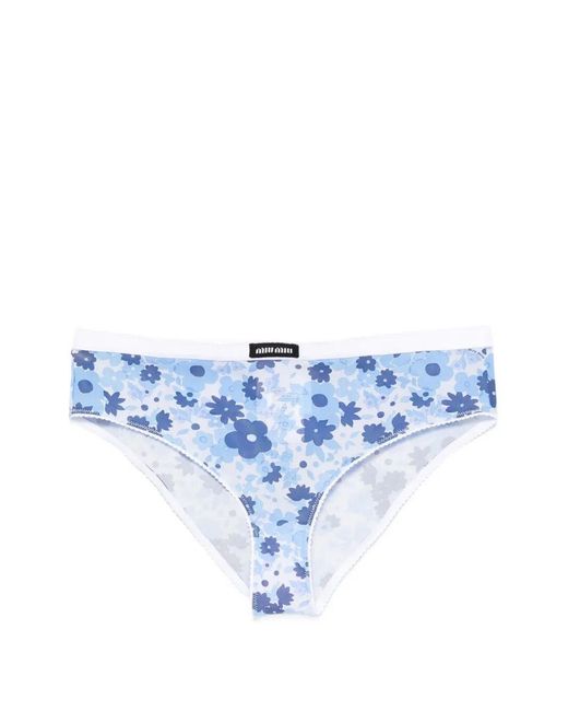 Miu Miu Blue Printed Briefs