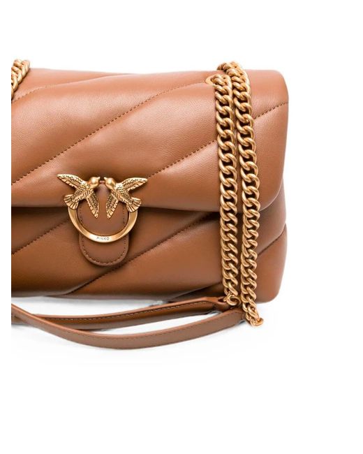 Pinko Brown Love Puff Classic Small Bag