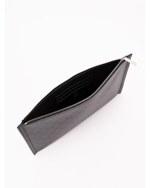 Gucci Gray 'Gg Core' Pouch for men