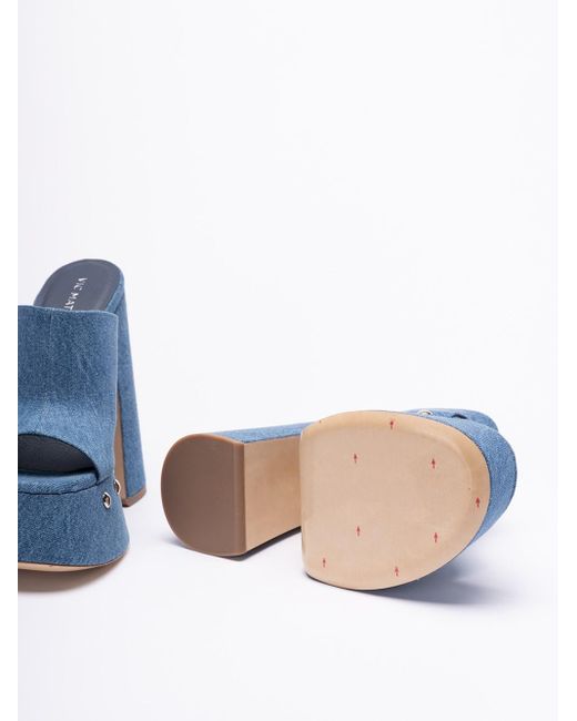 Vic Matié Blue Denim Sandals