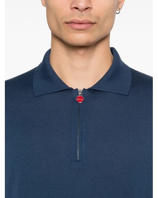 Kiton Blue Polo for men