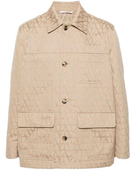 Valentino Garavani Natural `Toile Iconographe` Shirt Jacket for men