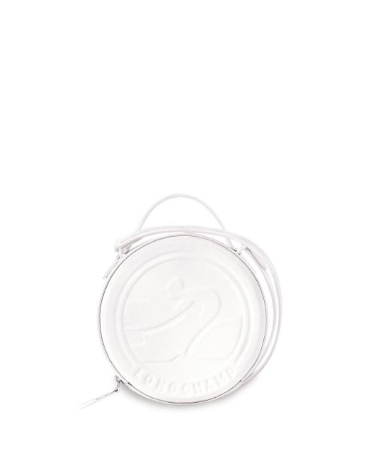 Longchamp White Xs Box-trot Leather Shoulder Bag