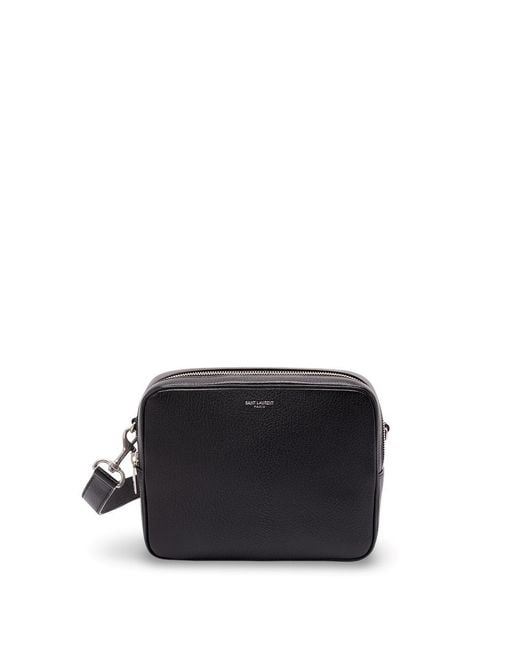 Saint Laurent Black Small Camera Bag for men