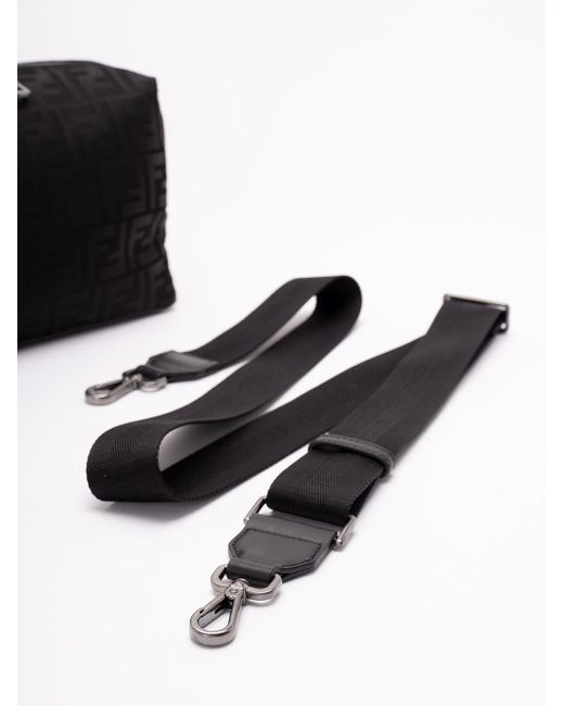 Fendi Black 'Ff Lui' Medium Bag for men