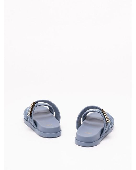Fendi Blue 'Feel' Slide