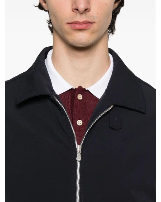 Brunello Cucinelli Black Wool Bomber for men