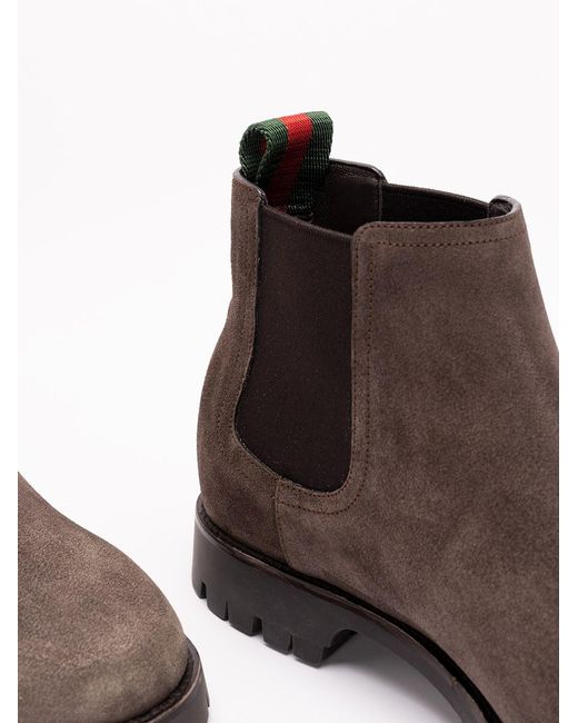 Gucci Brown Sylke Boots for men