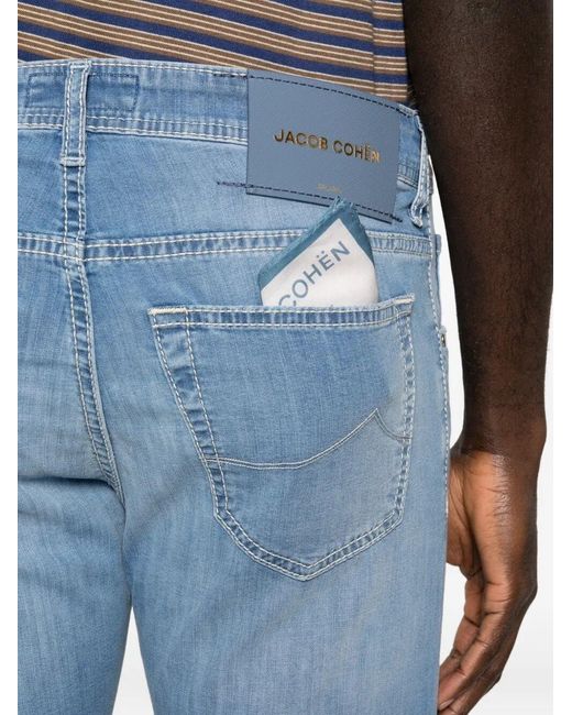 Jacob Cohen Blue Five-Pocket Jeans for men