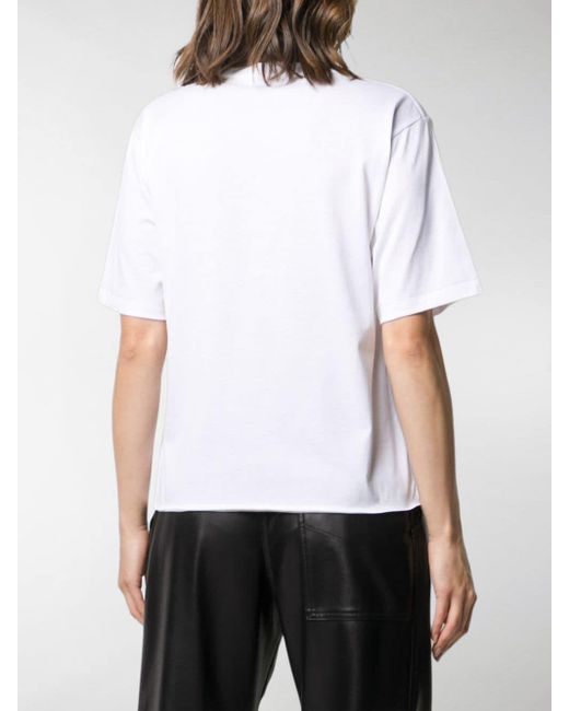 Saint Laurent White ` Rive Gauche` T-Shirt