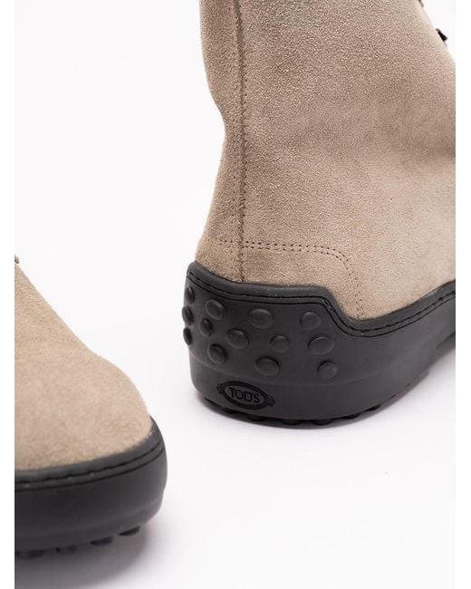 Tod's Natural Winter Gommino Ankle Boots for men