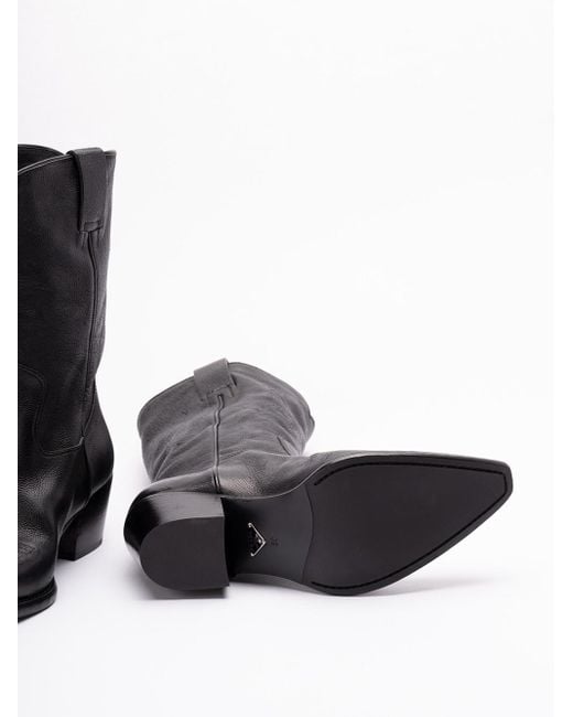 Prada Black 'Cowboy' Boots
