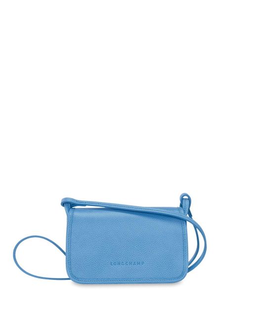 Longchamp Blue `le Foulonné` Extra Small Crossbody Bag