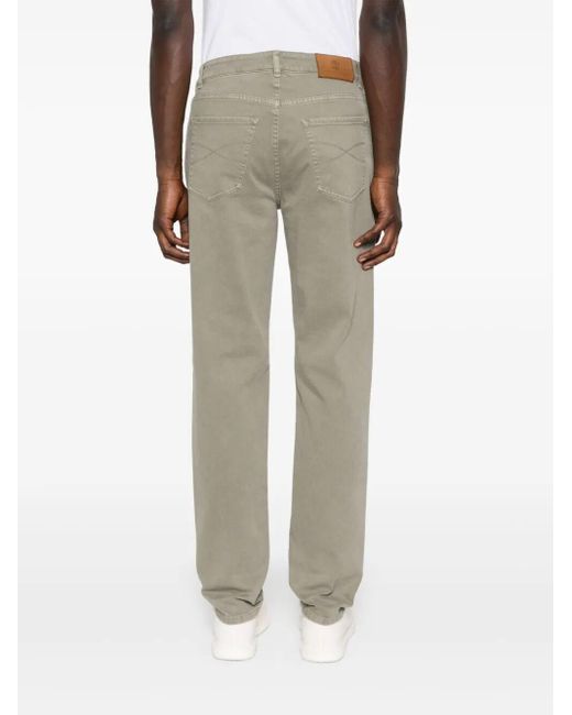 Brunello Cucinelli Gray Five-Pocket Jeans for men