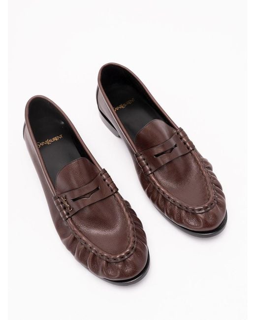 Saint Laurent White 'Le Loafers' Loafers for men