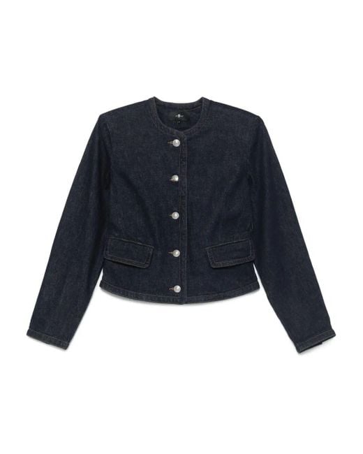 Giacca Denim di 7 For All Mankind in Blue